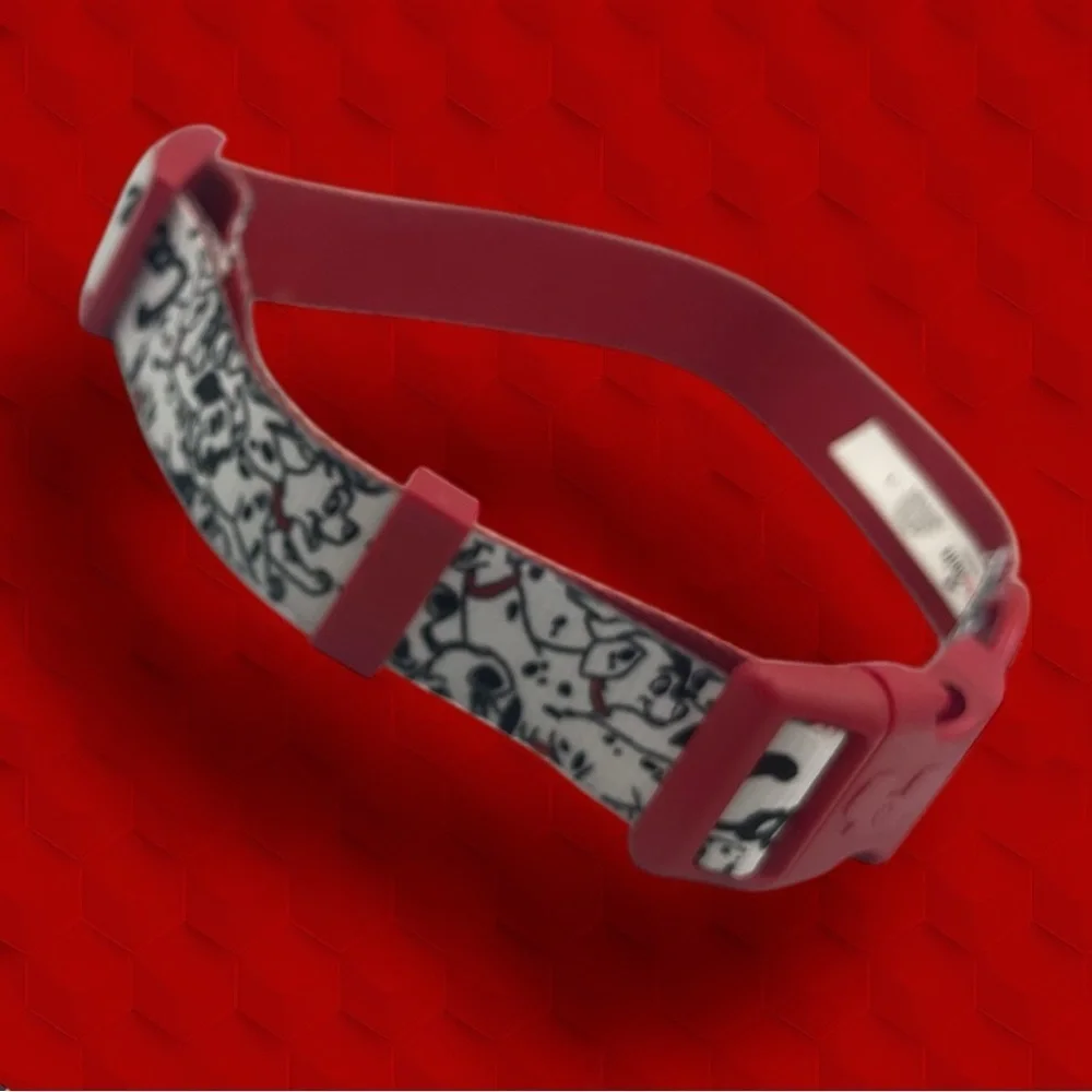 Disney Tails 101 Dalmatians Red and White Dog Collar Size Large
